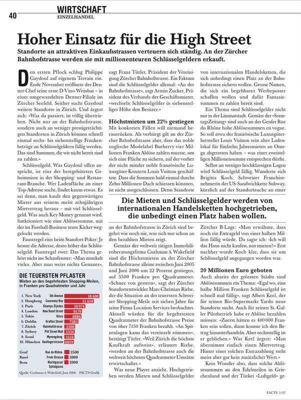 Hoher Einsatz für die High Street